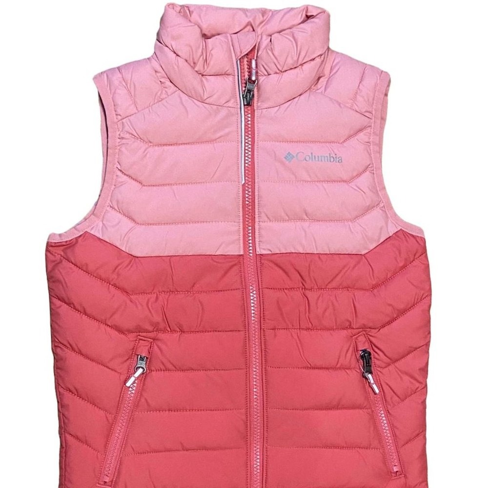 NWT! Columbia Girl's White Out Omni-Heat Puffer Vest SMALL
